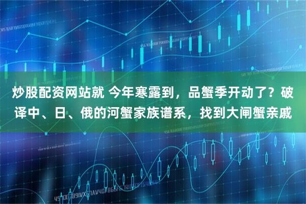 炒股配资网站就 今年寒露到，品蟹季开动了？破译中、日、俄的河蟹家族谱系，找到大闸蟹亲戚