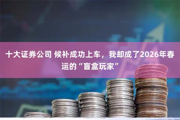 十大证券公司 候补成功上车，我却成了2026年春运的“盲盒玩家”
